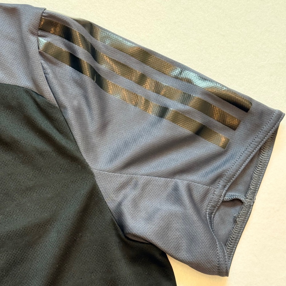 Adidas Response Climalite Running Shirt Mens Small Black Grey Athletic Tee Gym - Picture 5 of 16
